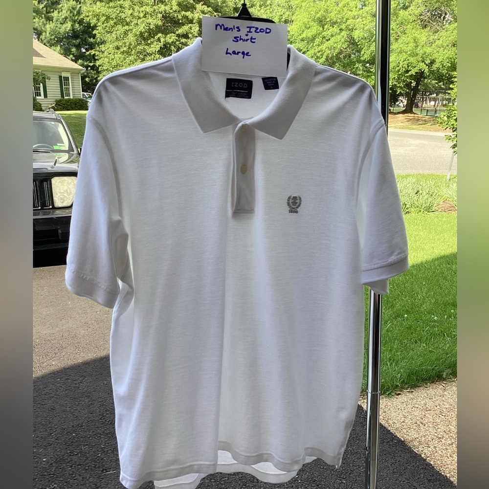 Izod White Polo Shirt Classic Design